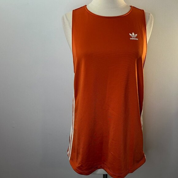 Adidas Originals Women's Craft Orange Elongated Tank Top - Size XS - NWT - Picture 2 of 5